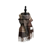 Byron Becquer plaid scarf