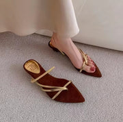 Sandalias abiertas contraste tipo Antonieta