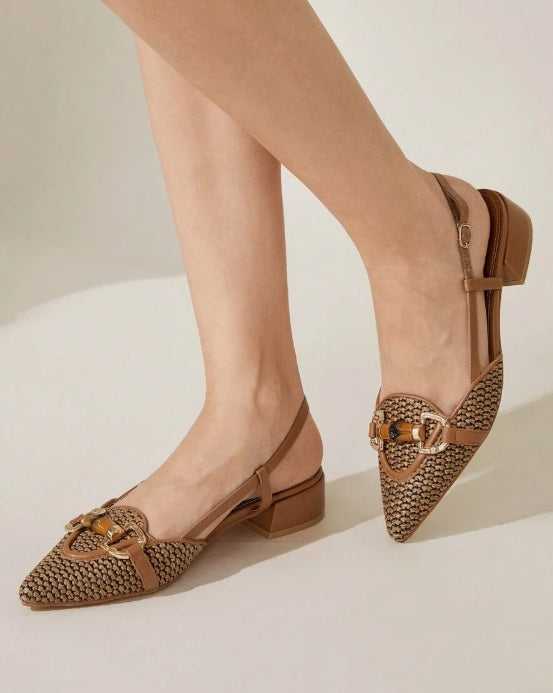 Sandalias de tacón punta de lápiz