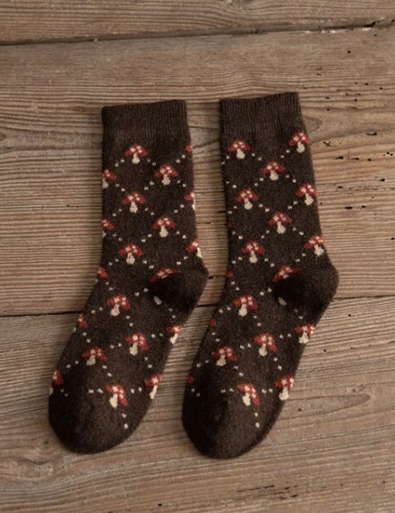 Autumn fruits socks