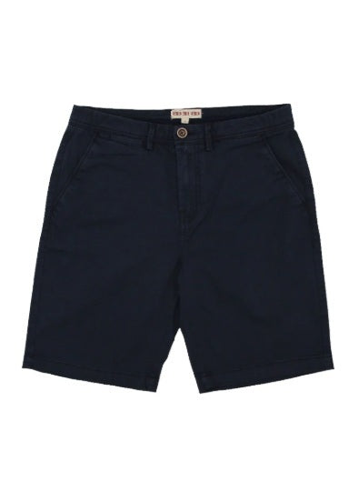 Bermudas azules clásicas de algodón