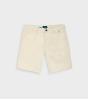 Bermudas blanco roto clásicas de algodón