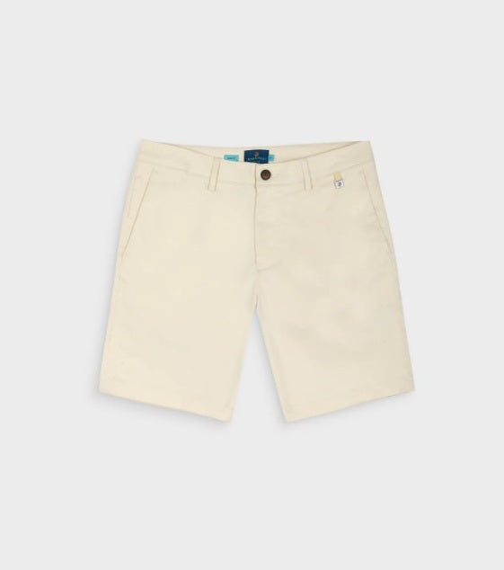 Bermudas blanco roto clásicas de algodón