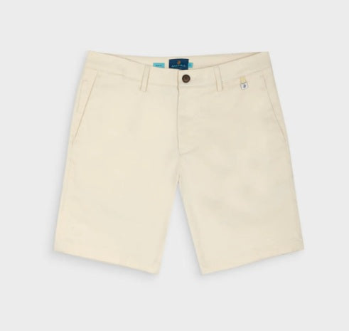 Bermudas blanco roto clásicas de algodón