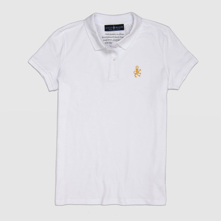 Letters Polo shirt white