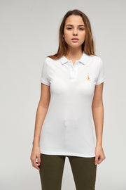 Letters Polo shirt white