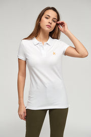 Letters Polo shirt white