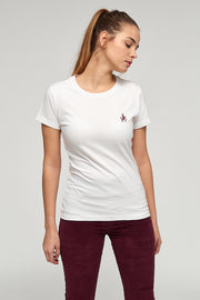 T-Shirt BB. White/Ruby